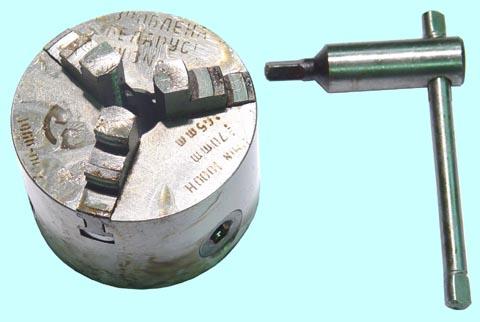 Патрон токарный d100 мм 3-х кулачковый Ч3-100.02.11 (Гродно) 