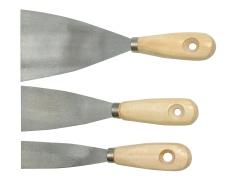 Набор шпателей с деревянной ручкой из 3-х штук (30;50;80мм) (06130) 
