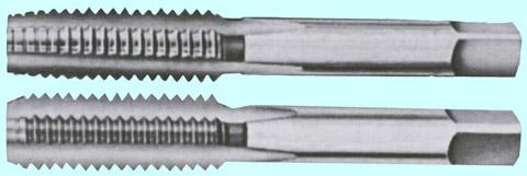 Метчик М8,0 (1,25) м/р. Р6М5 комплект из 2-х шт. утолщенный хвостовик d=8,05мм