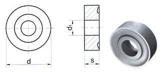 Пластина RNUM - 120300  Т15К6(YT15) круглая dвн=5мм (12114) со стружколомом 