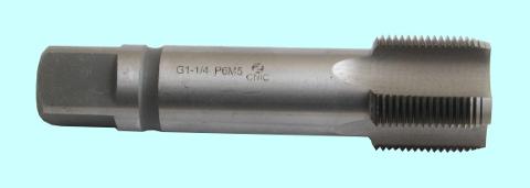 Метчик G 1 3/8" Р6М5 трубный цилиндрический, м/р. (11 ниток/дюйм) ГОСТ3266