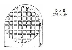 Плита круглая d 240х25 с Т-образными пазами 8 мм (ДСПМ 1-04) (восстановленная)