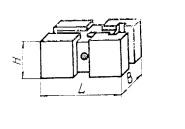 Подкладка прямоугольная 45х30х10 с Т-образным пазом 8мм (ДСПМ-2-18)