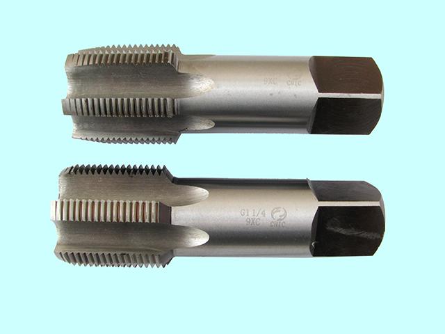 Метчик G   5/8" 9ХС трубный цилиндрический, ручной комплект из 2-х шт. (14 ниток/дюйм) DIN 5157 "CNIC"