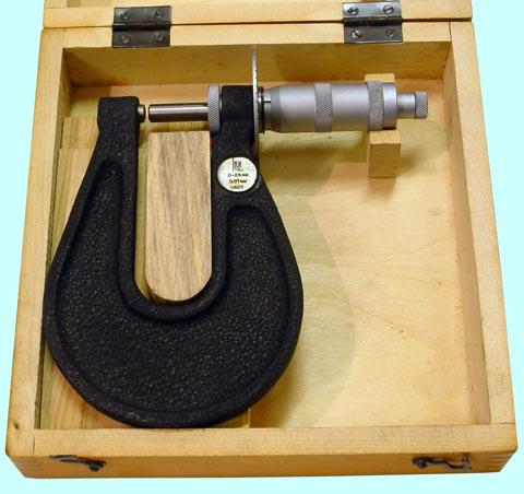 Микрометр Листовой МЛ-25   0-25 мм (0,01) "КРИН" 1985 г.в.