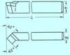 Резец Проходной отогнутый 40х25х200 ВК8
