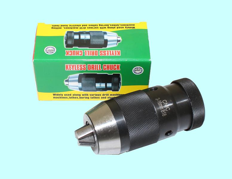 Патрон сверлильный Самозажимной бесключевой ПСС-16 В18 (3,0-16мм) (J0516) "CNIC"