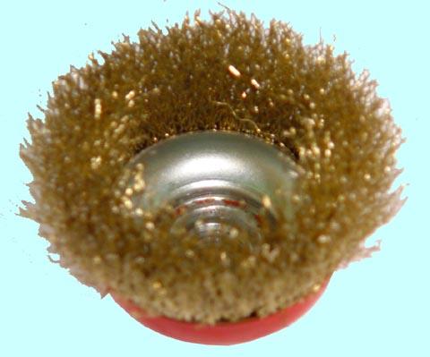 Щетка зачистная Торцевая  65хМ14мм для МШУ латунир. "CNIC" (99865)