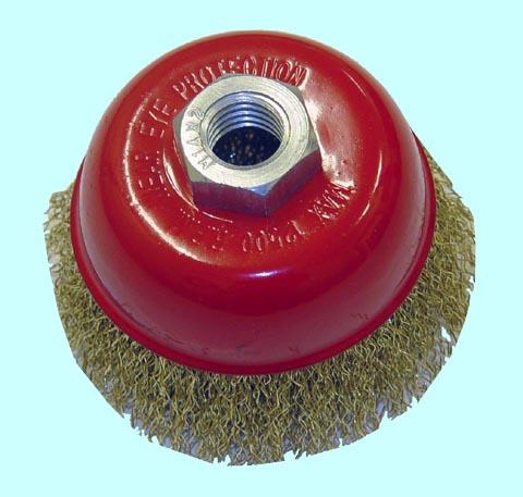 Щетка зачистная Торцевая  75хМ14мм для МШУ латунир. "CNIC" (99875)