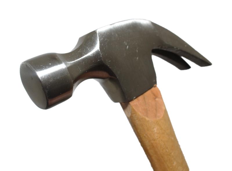 Молоток-гвоздодер 500 г. с деревянной эргономической ручкой  "CNIC" (HL0069)