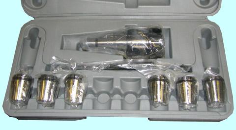 Патрон Цанговый с хвостовиком 7:24-30 ГОСТ 25827 исп.1 М12х1.75 с набором цанг ER32 из  6шт (6-20мм) "CNIC"