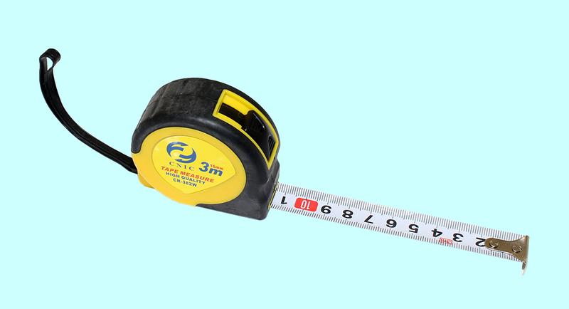 Рулетка   3 метра х 16мм с фиксатором обрезиненная "CNIC" CR-82 (382W)