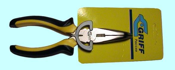 Плоскогубцы 180 мм комбин. с изолир. ручками с удл. отогнутыми губками (1000В) "CNIC" (WT0213E)