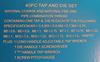 Вороток,плашкодерж-ль и по 17 метчиков и плашек М3-М12 в мет. коробке (40 позиций) "CNIC"