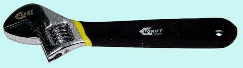 Ключ Разводной КР-19 (150мм/6") хром. с полимер. покрыт. ручки, со шкалой "CNIC" (WT0151)