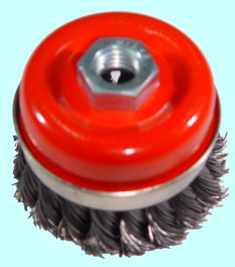 Щетка зачистная Торцевая   витая  65хМ14мм для МШУ тип А  стальная скруч. "CNIC" (А91865)