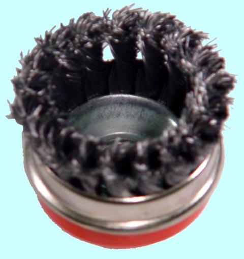 Щетка зачистная Торцевая   витая  65хМ14мм для МШУ тип А  стальная скруч. "CNIC" (А91865)