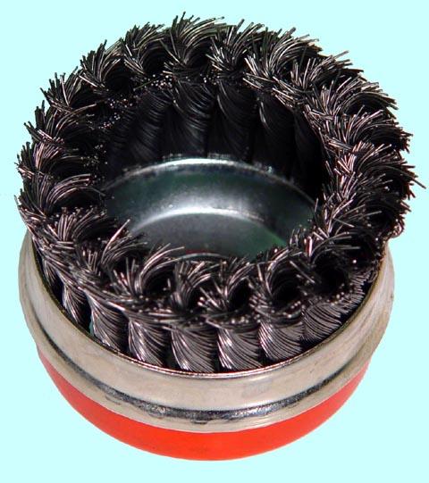 Щетка зачистная Торцевая   витая  80хМ14мм для МШУ тип А стальная скруч. "CNIC" (А91880)