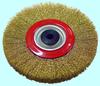 Щетка зачистная Дисковая 200х20х32мм латунир. с перех. втулками "CNIC"  (93200)