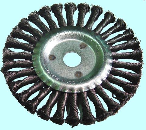 Щетка зачистная Дисковая  витая 175х22мм для МШУ стальная скруч. "CNIC" (92175)