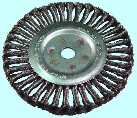 Щетка зачистная Дисковая  витая 200х22мм для МШУ стальная скруч. "CNIC" (92200)