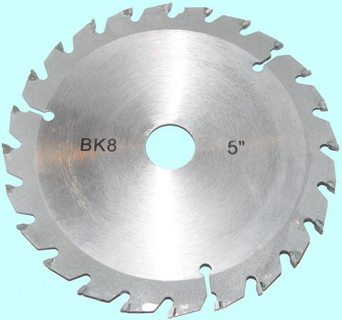 Пила по дереву дисковая 125х20х2,0  Z=24 ВК8