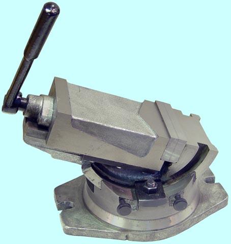 Тиски Станочные глобусные 160мм поворотные, ход 125мм, шкала-град., закр.винт Q41(QHK)160 "CNIC"