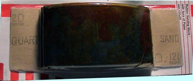 Набор шлифшкурки из 5-ти листов 120х60мм  с прижимом