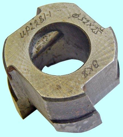 Цековка d 52,0 х25 х34 ВК8 насадная обратная со штифтовым замком (без оправки и цапфы)