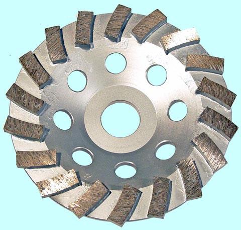 Круг алмазный Чашечный для прямых и углошлифовальных машин сегментый Турбо 125х22мм (TC1271) "CNIC"