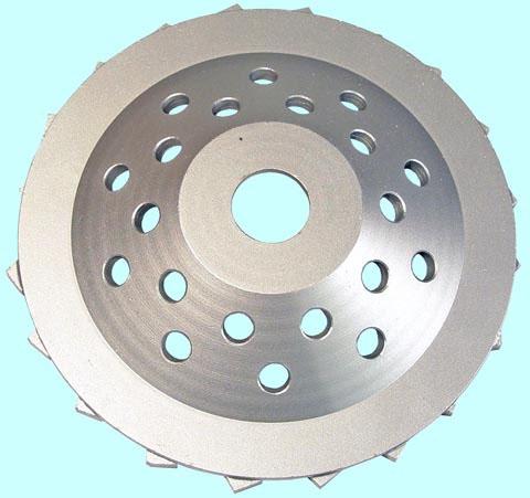 Круг алмазный Чашечный для прямых и углошлифовальных машин сегментый Турбо 150х22мм (TC1521)