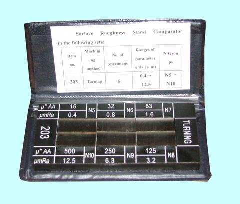 Набор образцов шероховатости поверх-ти из  6-ти шт, Ra 0.4-12.5мкм "CNIC" (YK-4)