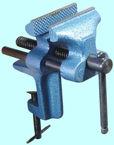 Тиски Слесарные   90 мм настольные без наковальни, крепление струбциной "CNIC"