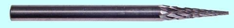 Борфреза тв.спл. конич.  d 3х10х3х38 14° спиральная насечка (М03 10М03) "CNIC"