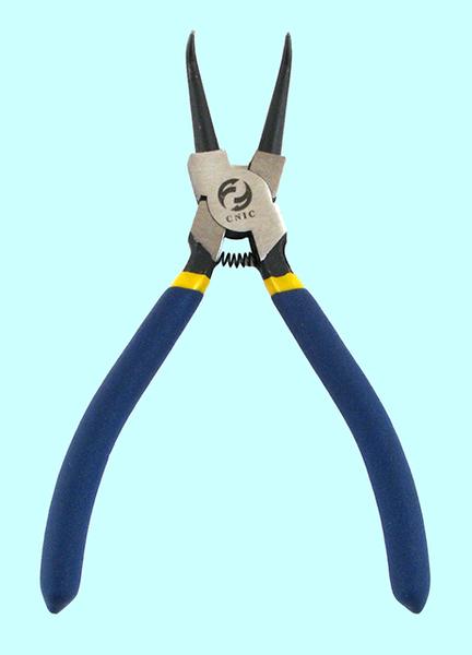 Клещи для снятия внутренних стопорных колец 180мм изогнутые "CNIC" (WT0136F)