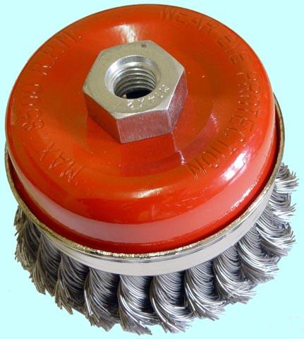 Щетка зачистная Торцевая   витая  85хМ14мм для МШУ тип А стальная скруч. "CNIC" (А91875)