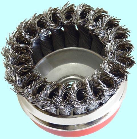 Щетка зачистная Торцевая   витая  85хМ14мм для МШУ тип А стальная скруч. "CNIC" (А91875)