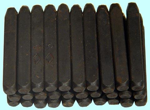 Клейма Буквенные №10 твердосплавные