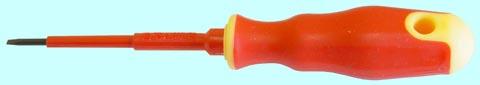 Отвертка Шлицевая 160 х 0,4 х 2,5мм (р.ч. 75мм) диэлектрическая (1000В) с магн. након. "CNIC" (KT 3101-1)