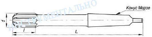 Развертка d 17,0 Н7 к/х машинная Р6М5 (54х214) (Ошибочно промаркированы  9ХС)