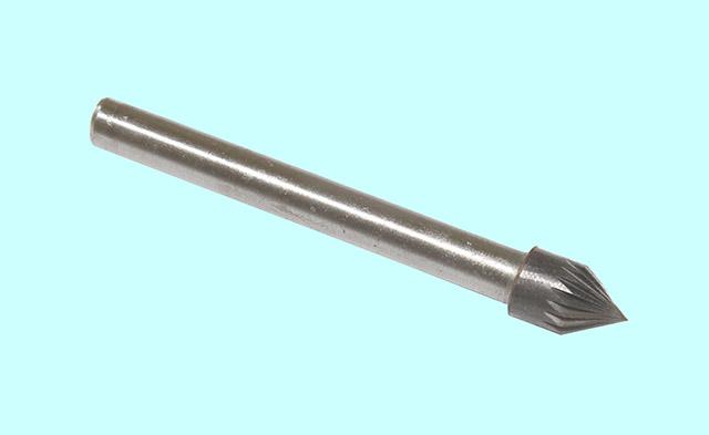 Борфреза тв.спл. конич. угол 60гр. d8х6,9х6х65 60* спиральная насечка (J08 07М06) "CNIC"