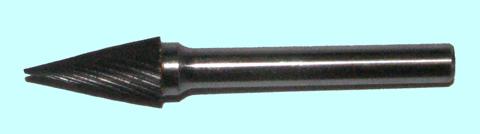 Борфреза тв.спл. конич.  d 8х20х6х65 22° спиральная насечка (М08 20М06) "CNIC"