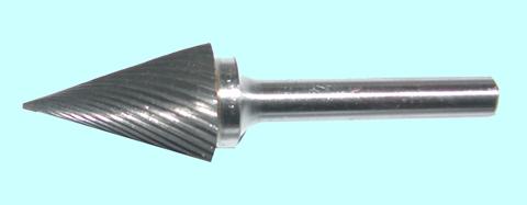 Борфреза тв.спл. конич.  d12х25х6х65 28° спиральная насечка (М12 25М06) "CNIC"