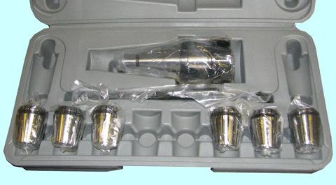 Патрон Цанговый с хвостовиком 7:24-30 ГОСТ 25827 исп.1 М12х1.75 с набором цанг ER25 из  7шт (6-16мм) "CNIC"