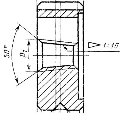 Плашка Коническая дюймовая   К    3/4"(NPT), 14 ниток/дюйм, dнар.55мм 9ХС "TLX"