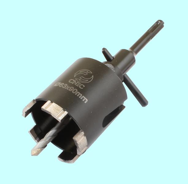 Коронка алмазная по камню  63х 90мм М16, для сухой резки, хвостовик SDS-PLUS (DB0101) "CNIC"