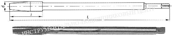 Метчик Гаечный М 3,0 (0,5) Р6М5 с шахматным шагом (без маркировки марки стали)