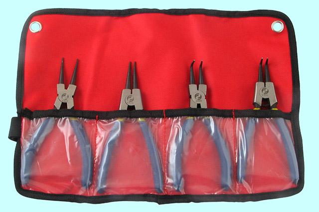 Набор клещей для снятия стопорных колец из 4-х шт. 160мм "CNIC" (WT050308)