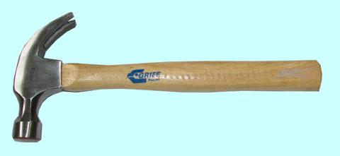 Молоток-гвоздодер 600 г. с деревянной эргономической ручкой " "CNIC"" (HL0069)