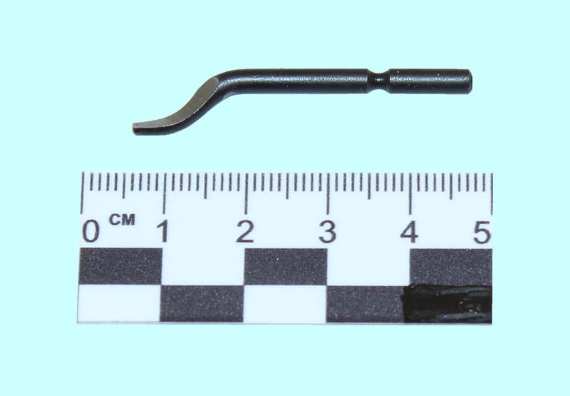 Лезвие крючкообразное Е150 Р6М5 хвостовик d3.2 "CNIC"